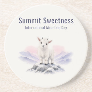 Summit Zoetheid Internationale Bergendag Zandsteen Onderzetter
