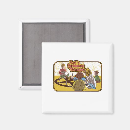 Summon Demons Retro Horror Magneet (Voorkant / Achterkant)