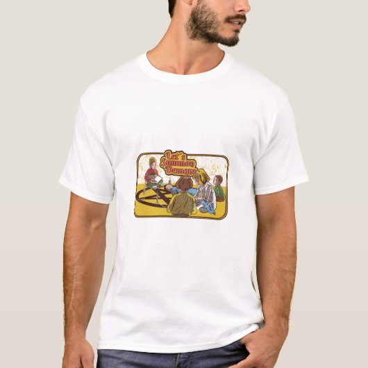 Summon Demons Retro Horror T-shirt (Voorkant)