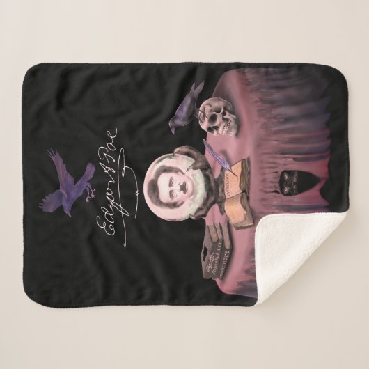 SUMMONING EDGAR ALLAN POE SHERPA DEKEN (Voorkant (horizontaal))