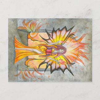 Summoning Fire Fairy Postcard Briefkaart