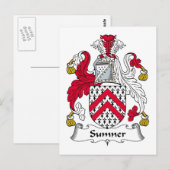 Sumner Family Crest Briefkaart (Voorkant / Achterkant)