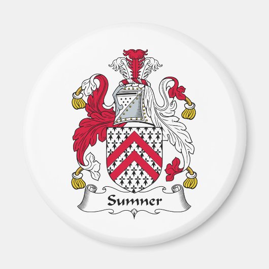 Sumner Family Crest Magneet (Voorkant)
