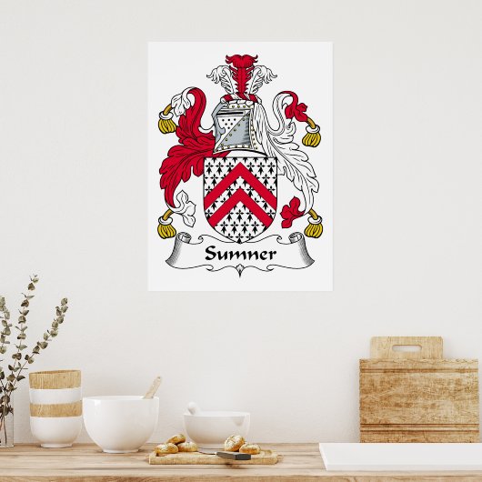 Sumner Family Crest Poster (Keuken)