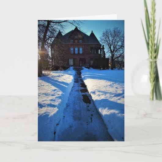 "Sumner McKnight Mansion" kerstkaart Kaart (Voorkant)