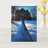 "Sumner McKnight Mansion" kerstkaart Kaart (Gele Bloem)