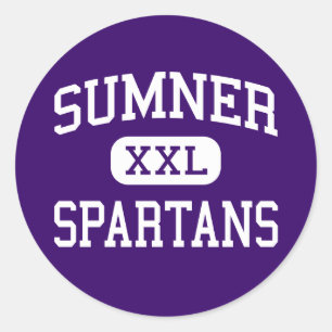 Sumner - Spartanen - High - Sumner Washington Ronde Sticker