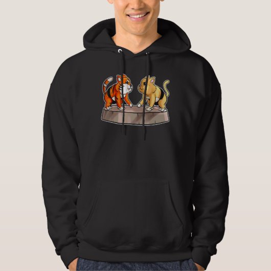 Sumo Cat en Sumo Tiger, die rusteling en su Hoodie (Voorkant)