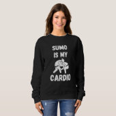 Sumo Is My Cardio Retro Sumo Trui (Voorkant volledig)