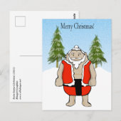 Sumo Kerstman Kerstmis Briefkaart (Voorkant / Achterkant)