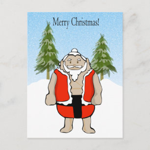Sumo Kerstman Kerstmis Briefkaart