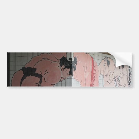 Sumo Mural Wall Art Bumpersticker (Voorkant)