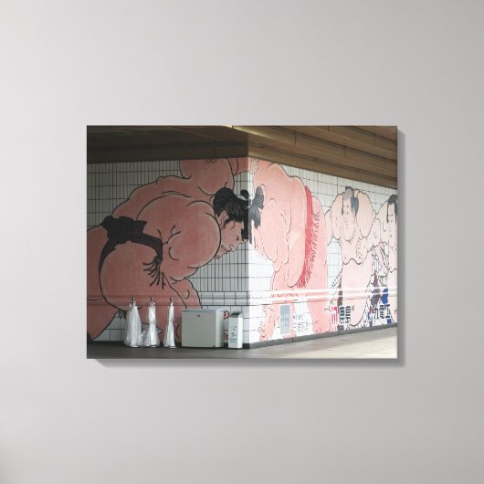 Sumo Mural Wall Art Canvas Afdruk (Voorkant)