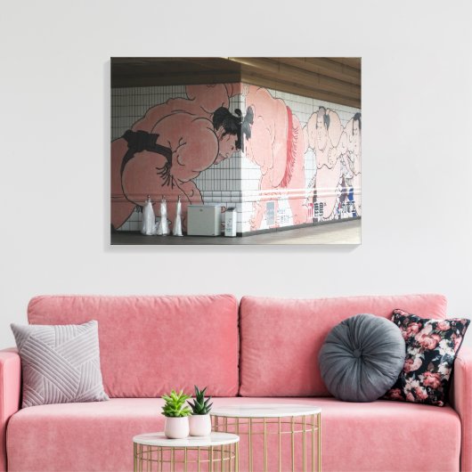 Sumo Mural Wall Art Canvas Afdruk (Insitu (Woonkamer))