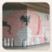 Sumo Mural Wall Art Kartonnen Onderzetters (Voorkant)