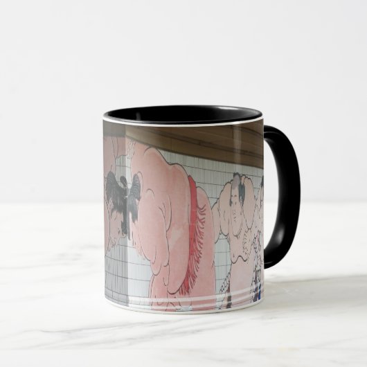 Sumo Mural Wall Art Mok (Voorkant rechts)