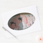 Sumo Mural Wall Art Ovale Sticker (Envelop)