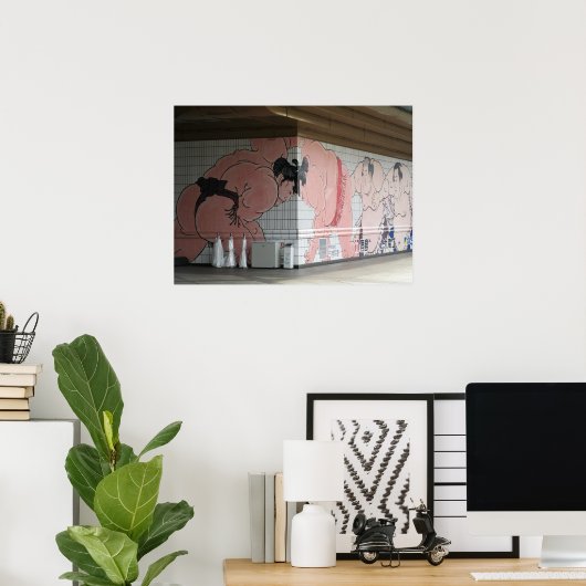 Sumo Mural Wall Art Poster (Thuiskantoor)