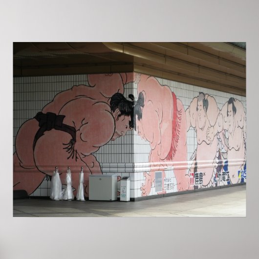 Sumo Mural Wall Art Poster (Voorkant)
