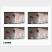 Sumo Mural Wall Art Rechthoekige Sticker (Vel)
