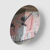 Sumo Mural Wall Art Ronde Klok (Hoek)