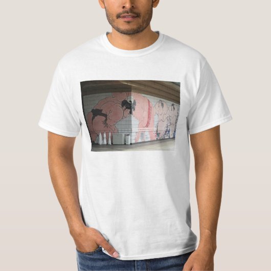 Sumo Mural Wall Art T-shirt (Voorkant)
