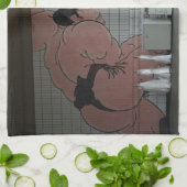 Sumo Mural Wall Art Theedoek (Gevouwen)