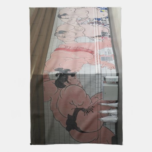 Sumo Mural Wall Art Theedoek (Verticaal)