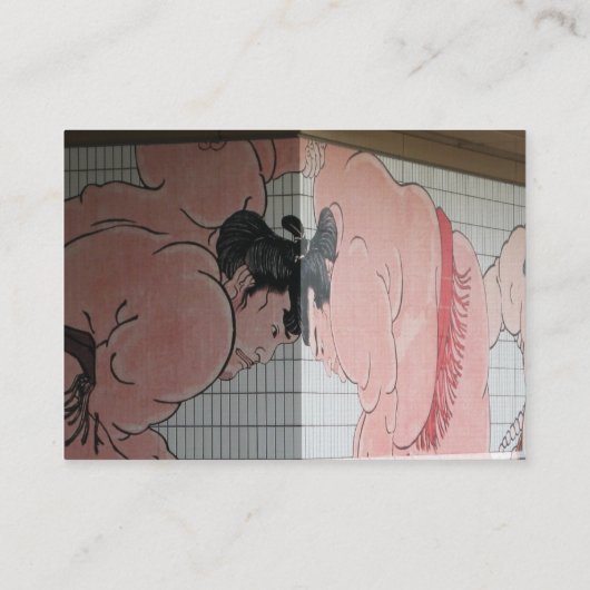 Sumo Mural Wall Art Visitekaartje (Achterkant)