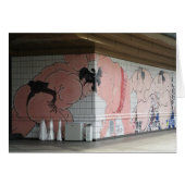 Sumo Mural Wall Art Wenskaart (Voorkant Horizontaal)