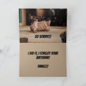 SUMO-NEDERLAAG VERLATE VERJAARDAG KAART (Binnen)