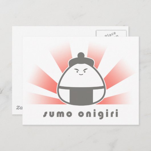 Sumo Onigiri Briefkaart (Voorkant / Achterkant)