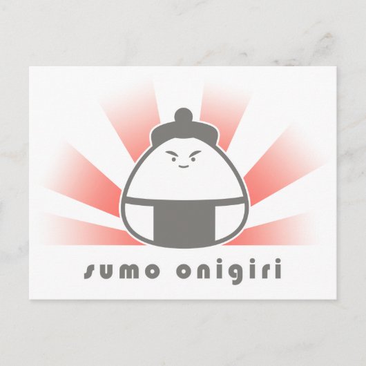 Sumo Onigiri Briefkaart (Voorkant)