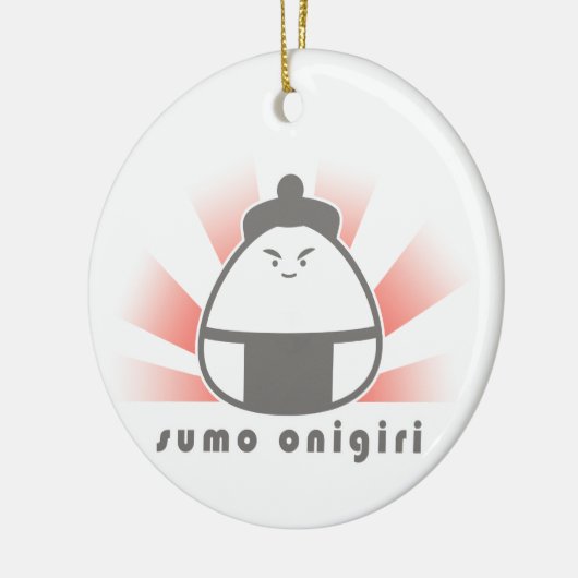 Sumo Onigiri Keramisch Ornament (Links)