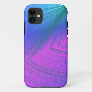 Sumo Paars en Poederblauwe Curve iPhone Hoesje