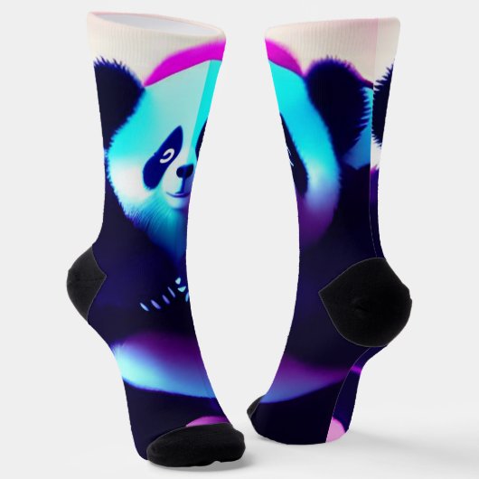 Sumo Panda The Bamboo Gnasher, Crew Sokken (Gebogen)