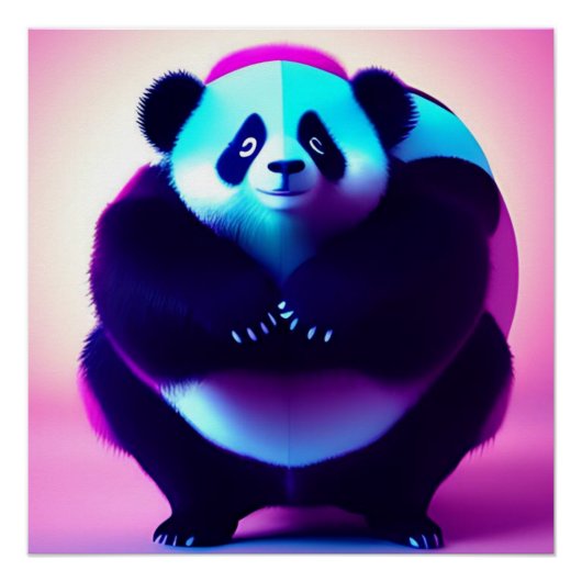 Sumo Panda The Bamboo Gnasher, Poster (Voorkant)