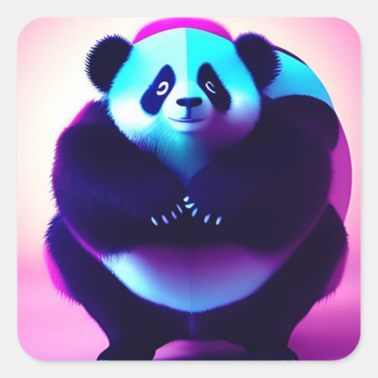 Sumo Panda The Bamboo Gnasher, Stickers (Voorkant)