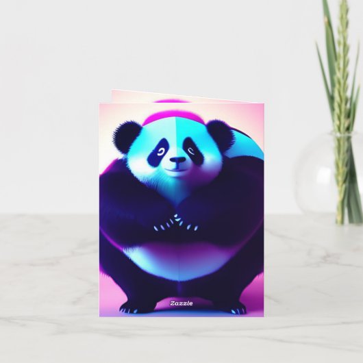 Sumo Panda The Bamboo Gnasher, uitnodiging van Bir (Achterkant)