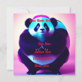 Sumo Panda The Bamboo Gnasher, uitnodiging van Bir (Achterkant)