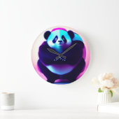 Sumo Panda The Bamboo Gnasher, Wall Clock Grote Klok (Huis)