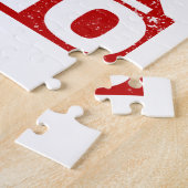 Sumo Retro Wrestler Japans Ontwerp Legpuzzel (Zijkant)