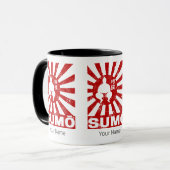 Sumo Retro Wrestler Japans  Ontwerp Mok (Voorkant links)