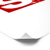 Sumo Retro Wrestler Japans  Ontwerp Perfect Poster (Hoek)