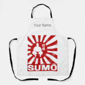 Sumo Retro Wrestler Japans  Ontwerp Schort (Voorkant)