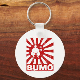 Sumo Retro Wrestler Japans Ontwerp Sleutelhanger