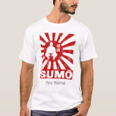 Sumo Retro Wrestler Japans  Ontwerp T-shirt (Voorkant)