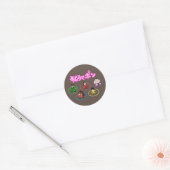 Sumo Rings Illustratie Ronde Sticker (Envelop)