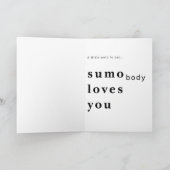 Sumo Sinaasappel Wenskaart Kaart (Binnen)