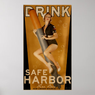 "Sumo Sized" Safe Harbor Beer Torpedo Poster